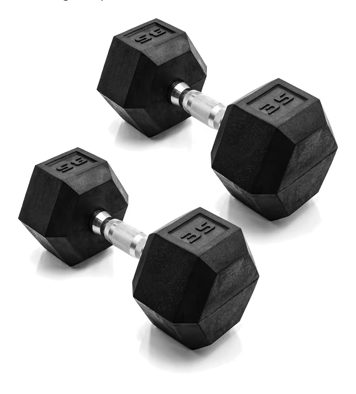 CAP 35 lb Coated Dumbbell Weight Set