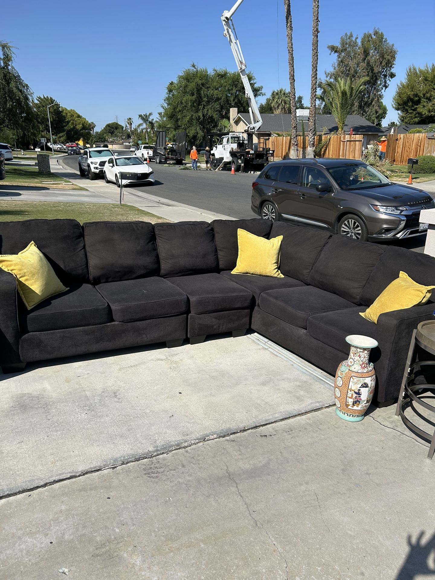 Black Sofa Set