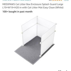 Large Kitty Litter Splash Guard Mat With Sides New 