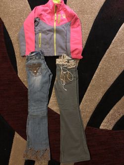Nike girls jacket with pants size 7