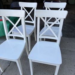 4 White Chairs!