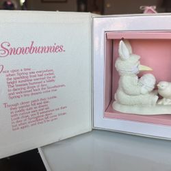 Snowbunnies Dept 56 Bunny & Chick Figurine 