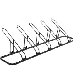  Bike Rack Floor Parking Bike Stand for up to 6 Bicycles | Indoor, Home & Garage Storage Rack | Stable