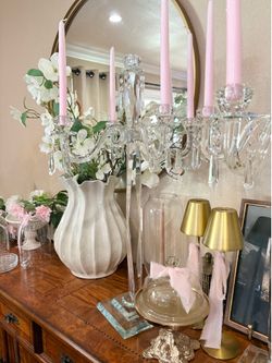 glass candelabras