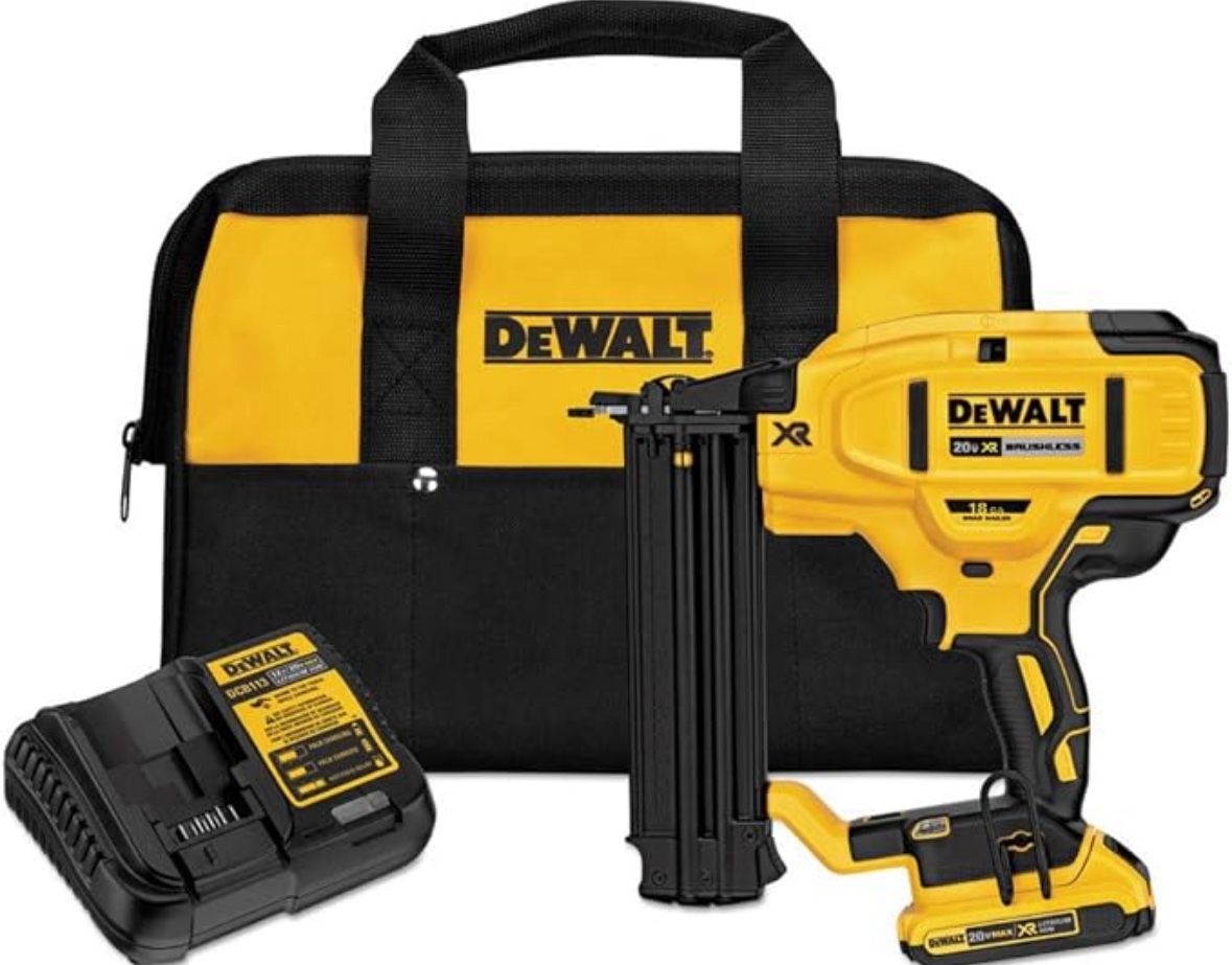 DEWALT 20V MAX* Cordless Brad Nailer Kit, 18GA (DCN680D1)