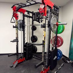 Smith Machine , Squat Rack , Bench Press , Leg Press , Pulley System Machine For Your Weights 