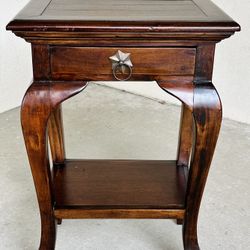 Wooden End Table 