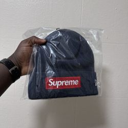 Supreme Navy Beanie 