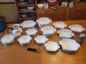 Vintage Set of CorningWare Spice of Life Cooking Bakeware Teapot Corning Ware