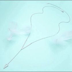 S925 STERLING SILVER LONG “V” LAYETTE Necklace - BRAND 🆕