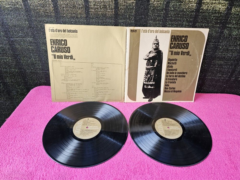 Enrico Caruso II Mio Verdi l'eta d'oro Del Belcanto (RCA TVM2-7200) Vinyl LP