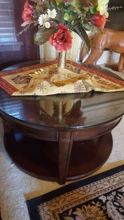 Solid wood coffee table