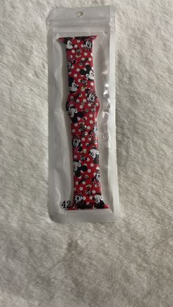 42mm/44mm Mickey Printed Rubber Sport Silicone Watch Strap Bands