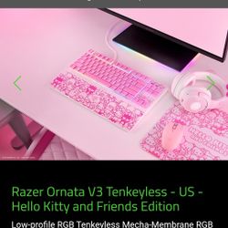Razer Ornata V3 Tenkeyless - US - Hello Kitty and Friends Edition