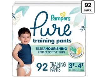92 Count Pampers Pure Protection Training Pants Diapers Size 3T-4T New, Open Box, Sealed Packages