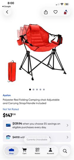Hammock Camping Chair Folding 350lbs Foldable Portable Rocking Chairs for Adults Outside Swinging Camp with Stand Lawn Garden Hanging Outdoor