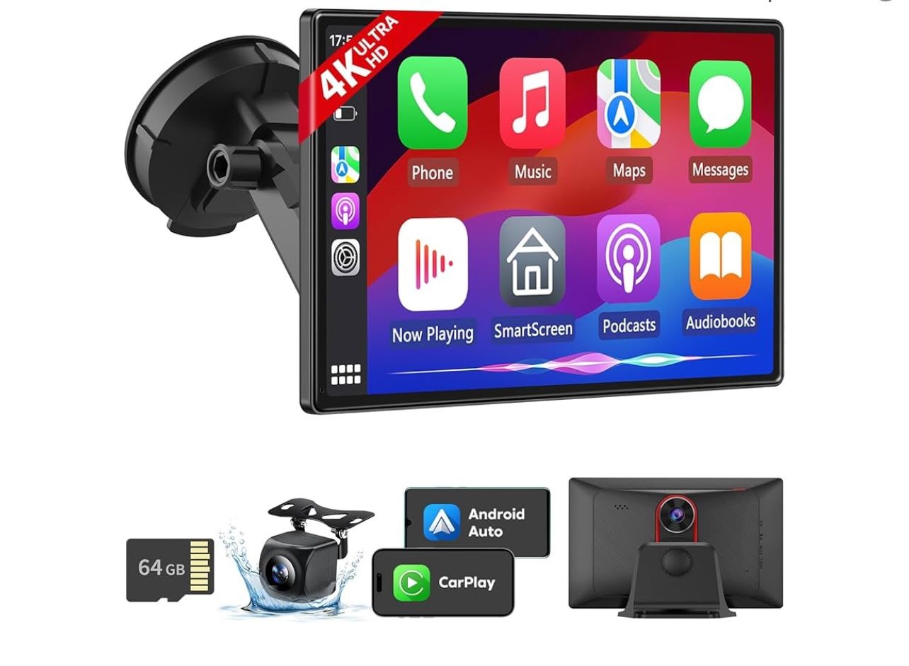 9" Wireless Apple CarPlay Android Auto Screen