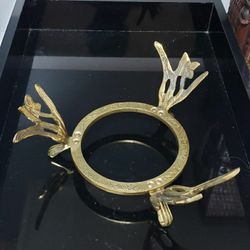 Vintage 5" solid brass pedestal