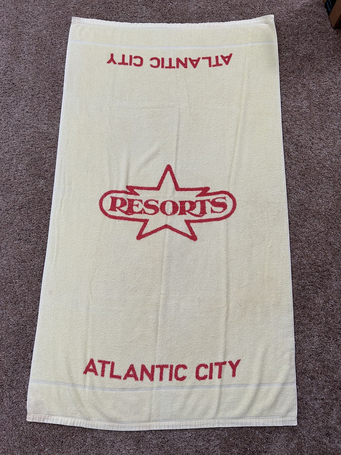 Vintage Trump Resorts Casino Beach Towel