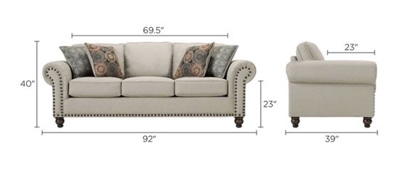 3-Piece Living Room Set – Sofa, Loveseat & Ottoman