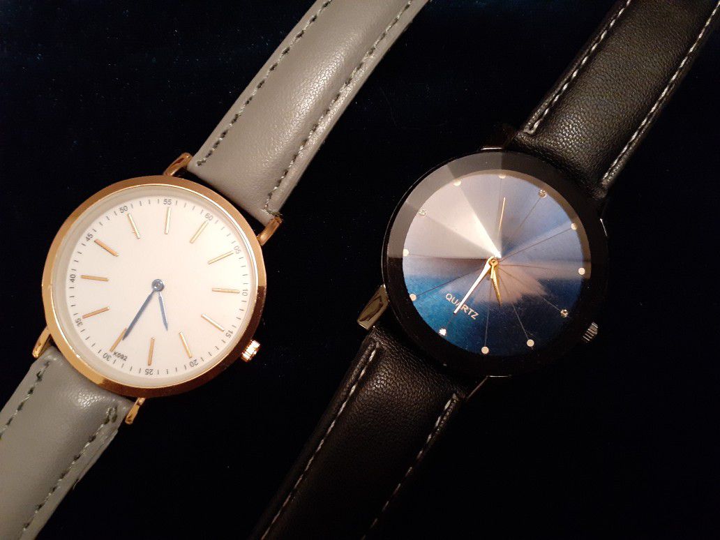 Hiz & Herz Til The End Of Time Super Quartz Leather Band Time Pieces From Jeannette's Jewelry Box Collection