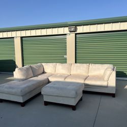 Sectional Sofa Couch With Ottoman 88x122 Free Delivery 🚚 