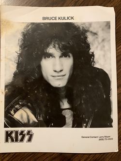 KISS Bruce Kulick 8x10 glossy photo