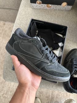 (R3P$) Jordan 1 Low Black Phantom Sz 8.5M/10W