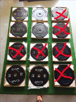 140lb bumper plates new
