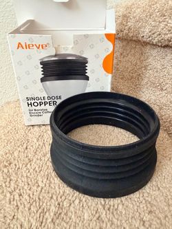 Aieve Silicone Coffee Hopper Bellow for Baratza Encore ESP/Virtuoso Grinder Single Dose Hopper Bellow for Reduce Coffee Grinds Retention Espresso Acce