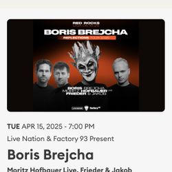 Boris Brejcha Red Rocks Ticket 