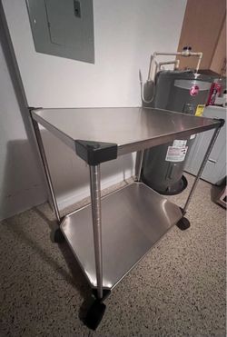 Metro Commercial Stainless Steel 2-Shelf Cart – NSF