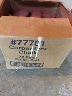 Carpenter chalk red 72 per box