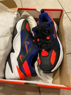 New Nike M2K Tekno Sneakers Black Blue Orange