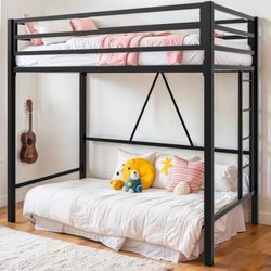 Twin Size Loft Bed With Mattress 