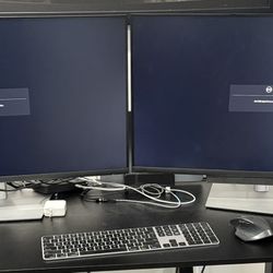 (2)Dell 32inch LCD Monitor - 16:9 - Black 