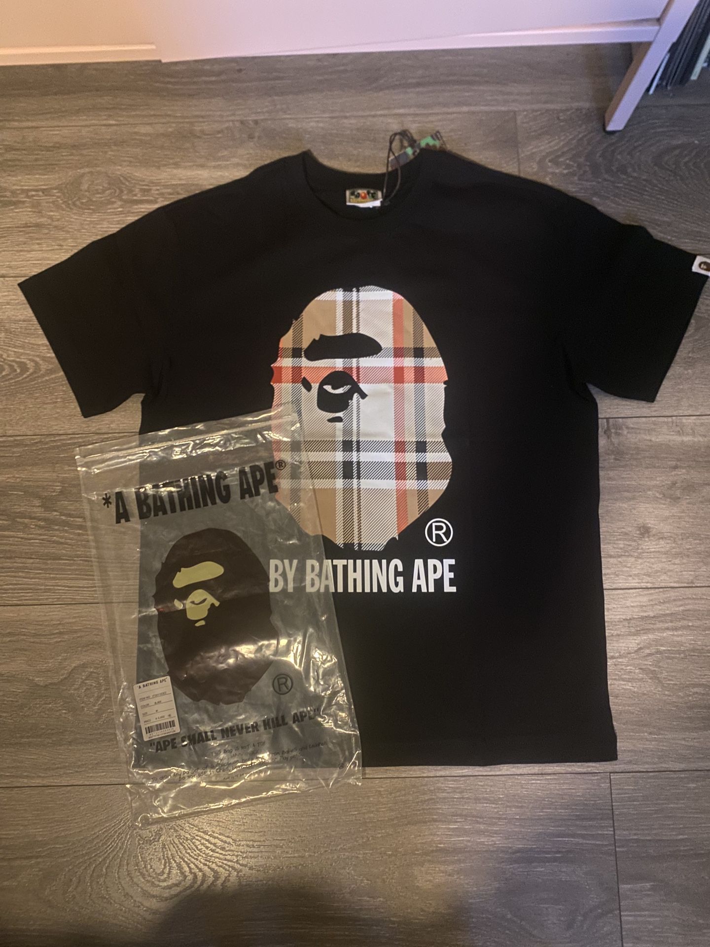 Bape Shirt Burberry Size M