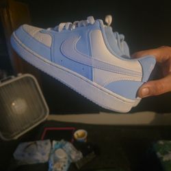 Power Blue White Nikes 190