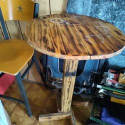 Bar Table W/ One Chair Only 