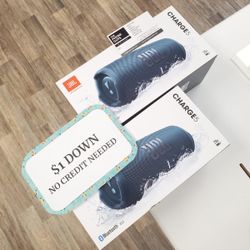 New JBL Charge 5 Bluetooth Speaker - 90 DAY WARRANTY - $1 DOWN - NO CREDIT NEEDED 