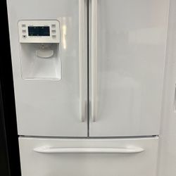 White GE Profile French Door Refrigerator