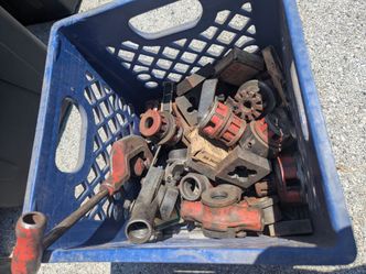 Vintage pipe fitters accessories and tools