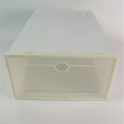 KIDS Lot 19 Foldable Drop Front Load Shoe Boxes Transparent Stackable Organizer