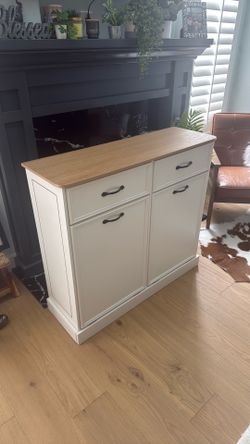 Hidden trash/hamper storage