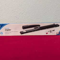Office Depot long-reach stapler. 
Designed for stapling brochures, booklets, and magazines.