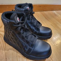 Avenger Women's Work Boots Safety Toe Black Size 8.5 M