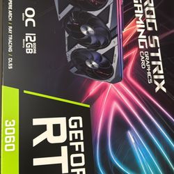Rtx 3060 Graphic Card Rog Strix