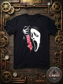 Ghostface Scream Horror Graphic T-Shirt