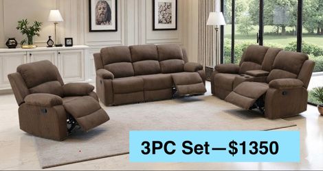 💥FREE DELIVERY💥Brand New  3PC Reclining Sofa Loveseat Chair Set