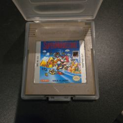 Game Boy Super Mario Land With Cart Case